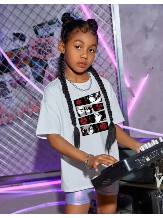 Çocuk Unisex Baskılı T-shirt - Beyaz Çocuk Unisex Baskılı T-shirt - Beyaz