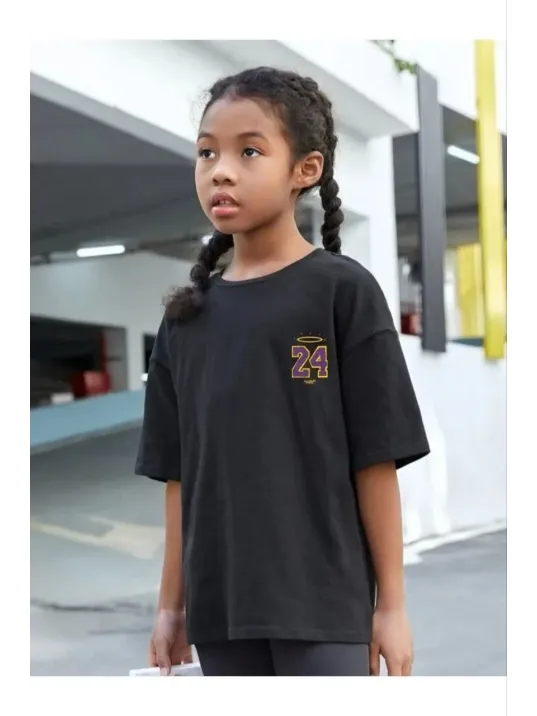 Çocuk Unisex Baskılı T-Shirt - Siyah Çocuk Unisex Baskılı T-Shirt - Siyah