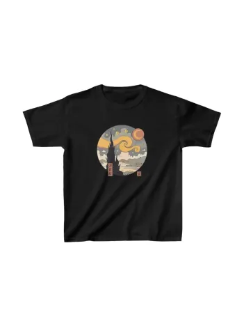 Çocuk Unisex Baskılı T-Shirt - Siyah Çocuk Unisex Baskılı T-Shirt - Siyah