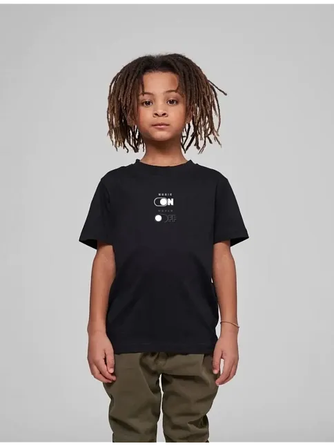 Çocuk Unisex Baskılı T-shirt - Siyah