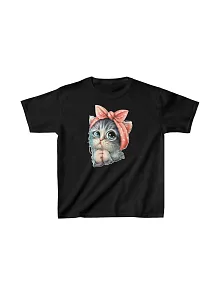 Çocuk Unisex Baskılı T-shirt - Siyah