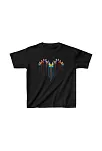 Çocuk Unisex Baskılı T-shirt - Siyah