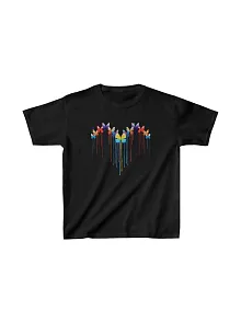Çocuk Unisex Baskılı T-shirt - Siyah