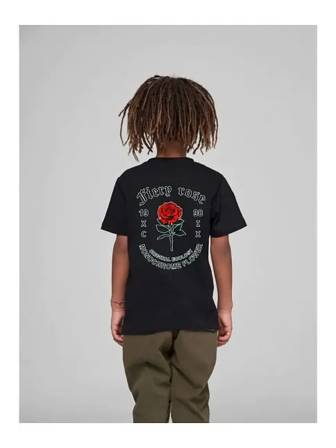 Çocuk Unisex Baskılı T-shirt - Siyah