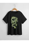 Çocuk Unisex Baskılı T-shirt - Siyah
