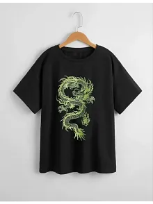 Çocuk Unisex Baskılı T-shirt - Siyah