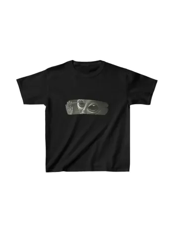 Çocuk Unisex Baskılı T-Shirt - Siyah Çocuk Unisex Baskılı T-Shirt - Siyah