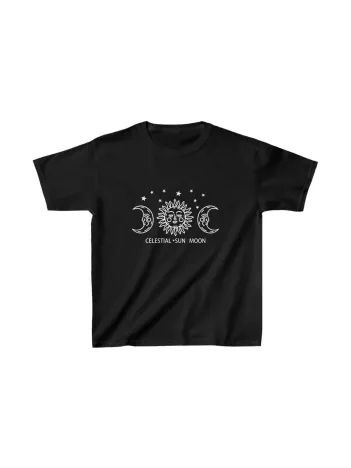 Çocuk Unisex Baskılı T-Shirt - Siyah Çocuk Unisex Baskılı T-Shirt - Siyah