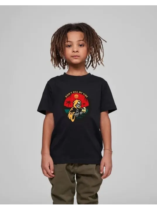 Çocuk Unisex Baskılı T-Shirt - Siyah Çocuk Unisex Baskılı T-Shirt - Siyah