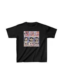 Çocuk Unisex Baskılı T-shirt - Siyah
