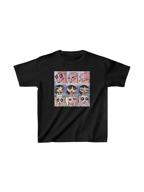 Çocuk Unisex Baskılı T-shirt - Siyah