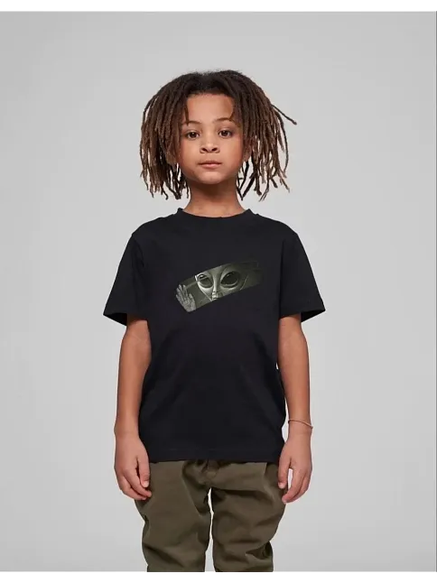 Çocuk Unisex Baskılı T-shirt - Siyah