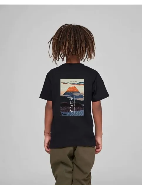 Çocuk Unisex Baskılı T-shirt - Siyah