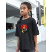 Çocuk Unisex Baskılı T-Shirt - Siyah Çocuk Unisex Baskılı T-Shirt - Siyah