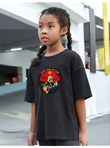 Çocuk Unisex Baskılı T-shirt - Siyah