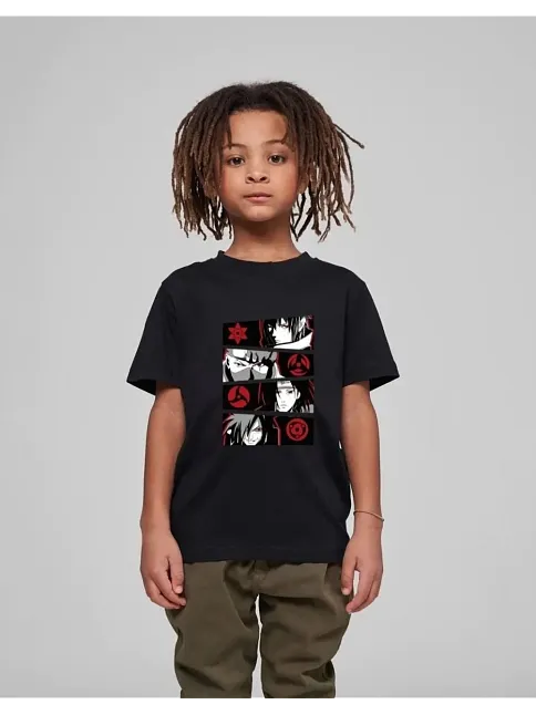 Çocuk Unisex Baskılı T-shirt - Siyah