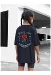 Çocuk Unisex Baskılı T-shirt - Siyah