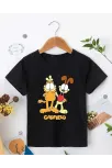 Çocuk Unisex Baskılı T-shirt - Siyah Çocuk Unisex Baskılı T-shirt - Siyah