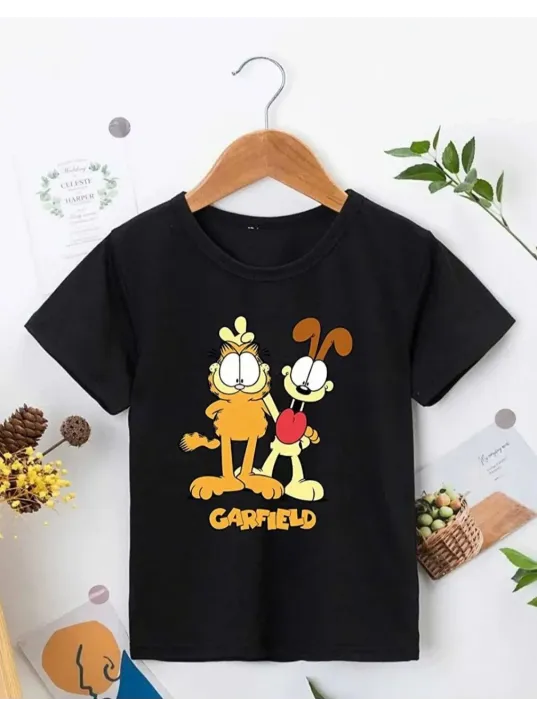 Çocuk Unisex Baskılı T-Shirt - Siyah Çocuk Unisex Baskılı T-Shirt - Siyah