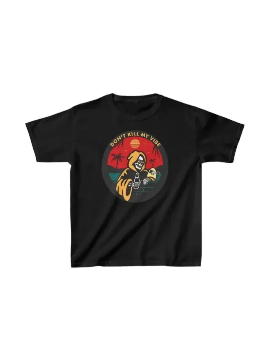 Çocuk Unisex Baskılı T-Shirt - Siyah Çocuk Unisex Baskılı T-Shirt - Siyah