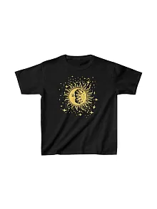 Çocuk Unisex Baskılı T-shirt - Siyah