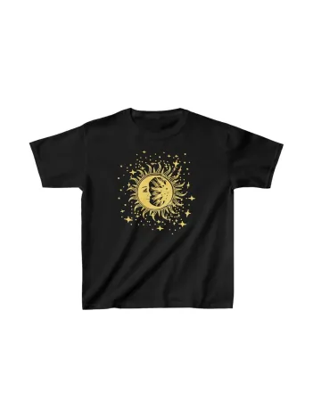 Çocuk Unisex Baskılı T-Shirt - Siyah Çocuk Unisex Baskılı T-Shirt - Siyah