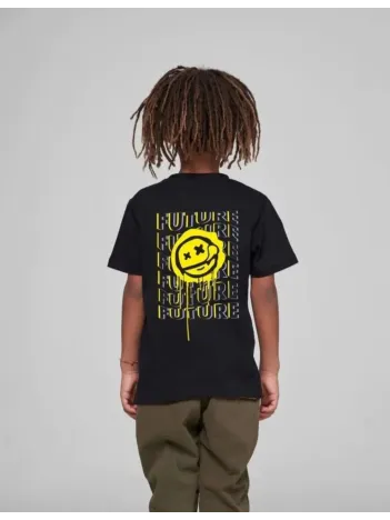 Çocuk Unisex Baskılı T-shirt - Siyah