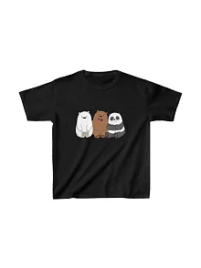 Çocuk Unisex Baskılı T-shirt - Siyah