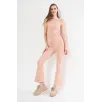 Dalgıç Yüksel Bel İspanyol Paça Tayt - Bej Dalgıç Yüksel Bel İspanyol Paça Tayt - Bej