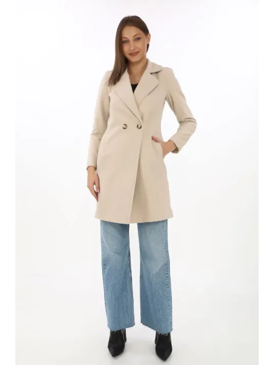 Kadın Kaşe Kaban – Siyah Yünlü Dokuma, Kruvaze Yaka, Astarlı, Cepli, Kuşaklı Uzun Boy Tesettür Uyumlu Kışlık Şık Kaban - Bej Kadın Kaşe Kaban – Siyah Yünlü Dokuma, Kruvaze Yaka, Astarlı, Cepli, Kuşaklı Uzun Boy Tesettür Uyumlu Kışlık Şık Kaban - Bej