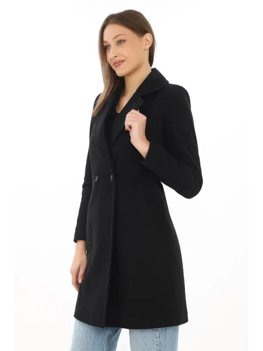 Kadın Kaşe Kaban – Siyah Yünlü Dokuma, Kruvaze Yaka, Astarlı, Cepli, Kuşaklı Uzun Boy Tesettür Uyumlu Kışlık Şık Kaban - Siyah Kadın Kaşe Kaban – Siyah Yünlü Dokuma, Kruvaze Yaka, Astarlı, Cepli, Kuşaklı Uzun Boy Tesettür Uyumlu Kışlık Şık Kaban - Siyah