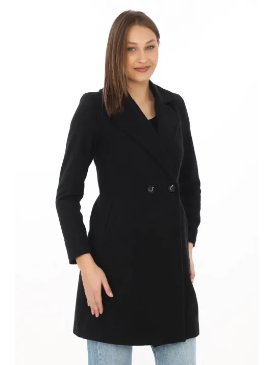 Kadın Kaşe Kaban – Siyah Yünlü Dokuma, Kruvaze Yaka, Astarlı, Cepli, Kuşaklı Uzun Boy Tesettür Uyumlu Kışlık Şık Kaban - Siyah Kadın Kaşe Kaban – Siyah Yünlü Dokuma, Kruvaze Yaka, Astarlı, Cepli, Kuşaklı Uzun Boy Tesettür Uyumlu Kışlık Şık Kaban - Siyah