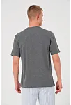 Erkek 24/1 Düz A Kalite Oversize T-shirt - Antrasit