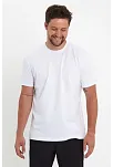 Erkek 24/1 Düz A Kalite Oversize T-shirt - Beyaz