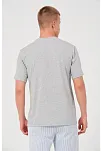 Erkek 24/1 Düz A Kalite Oversize T-shirt - Gri