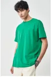 Erkek 24/1 Düz A Kalite Oversize T-shirt - Yeşil Erkek 24/1 Düz A Kalite Oversize T-shirt - Yeşil