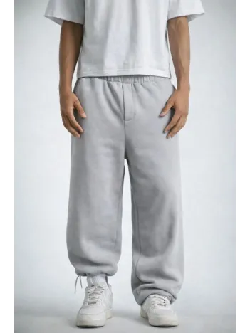 Erkek Baggy Alt Eşofman - Gri