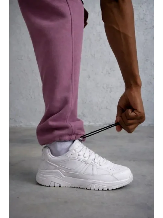 Erkek Baggy Alt Eşofman - Gül Kurusu Erkek Baggy Alt Eşofman - Gül Kurusu