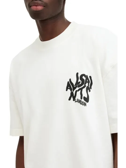 Erkek Baskılı Oversize T-shirt - Beyaz Erkek Baskılı Oversize T-shirt - Beyaz