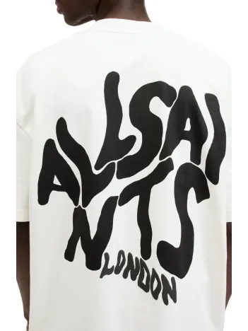 Erkek Baskılı Oversize T-shirt - Beyaz