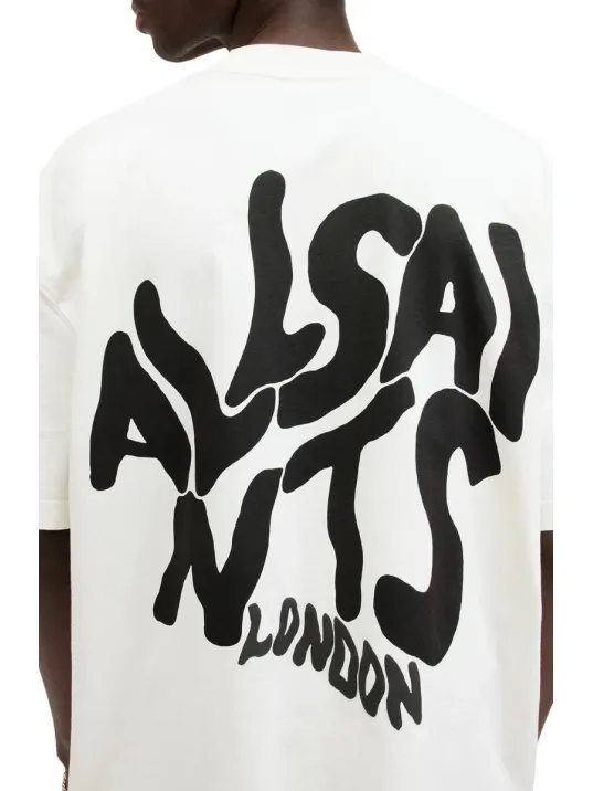 Erkek Baskılı Oversize T-shirt - Beyaz Erkek Baskılı Oversize T-shirt - Beyaz