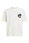 Erkek Baskılı Oversize T-shirt - Beyaz