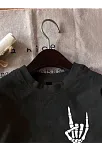 Erkek Baskılı Oversize T-shirt - Siyah