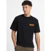 Erkek Baskılı Oversize T-shirt - Siyah Erkek Baskılı Oversize T-shirt - Siyah