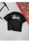 Erkek Baskılı Oversize T-shirt - Siyah