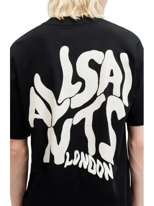 Erkek Baskılı Oversize T-shirt - Siyah Erkek Baskılı Oversize T-shirt - Siyah