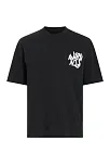 Erkek Baskılı Oversize T-shirt - Siyah
