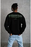 Erkek Baskılı Sweat - Siyah