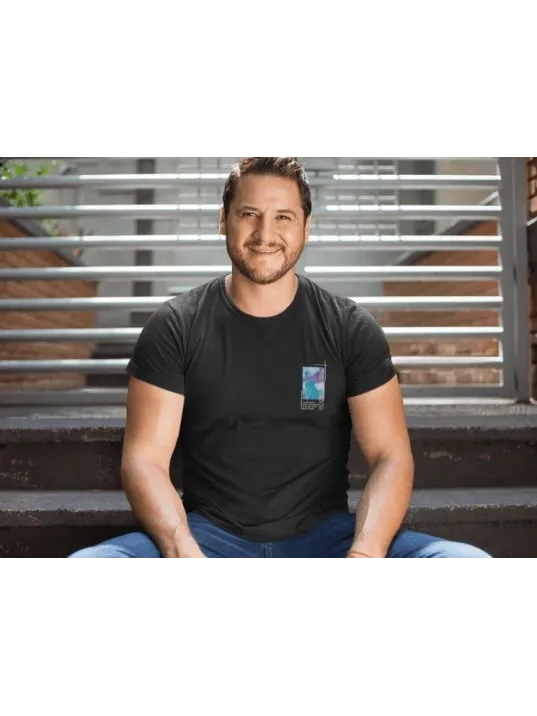 Erkek Bisiklet Yaka Baskılı Oversize T-Shirt - Siyah Erkek Bisiklet Yaka Baskılı Oversize T-Shirt - Siyah