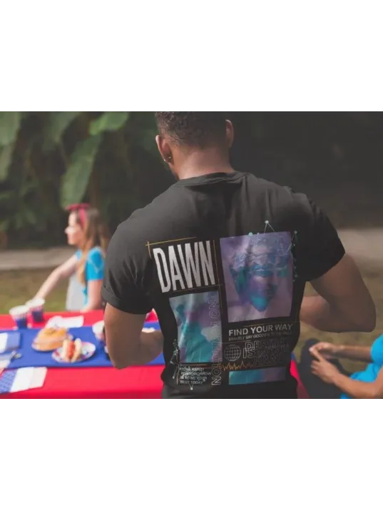 Erkek Bisiklet Yaka Baskılı Oversize T-Shirt - Siyah Erkek Bisiklet Yaka Baskılı Oversize T-Shirt - Siyah